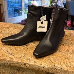 Jason Wu Sleek Black Ankle Booties